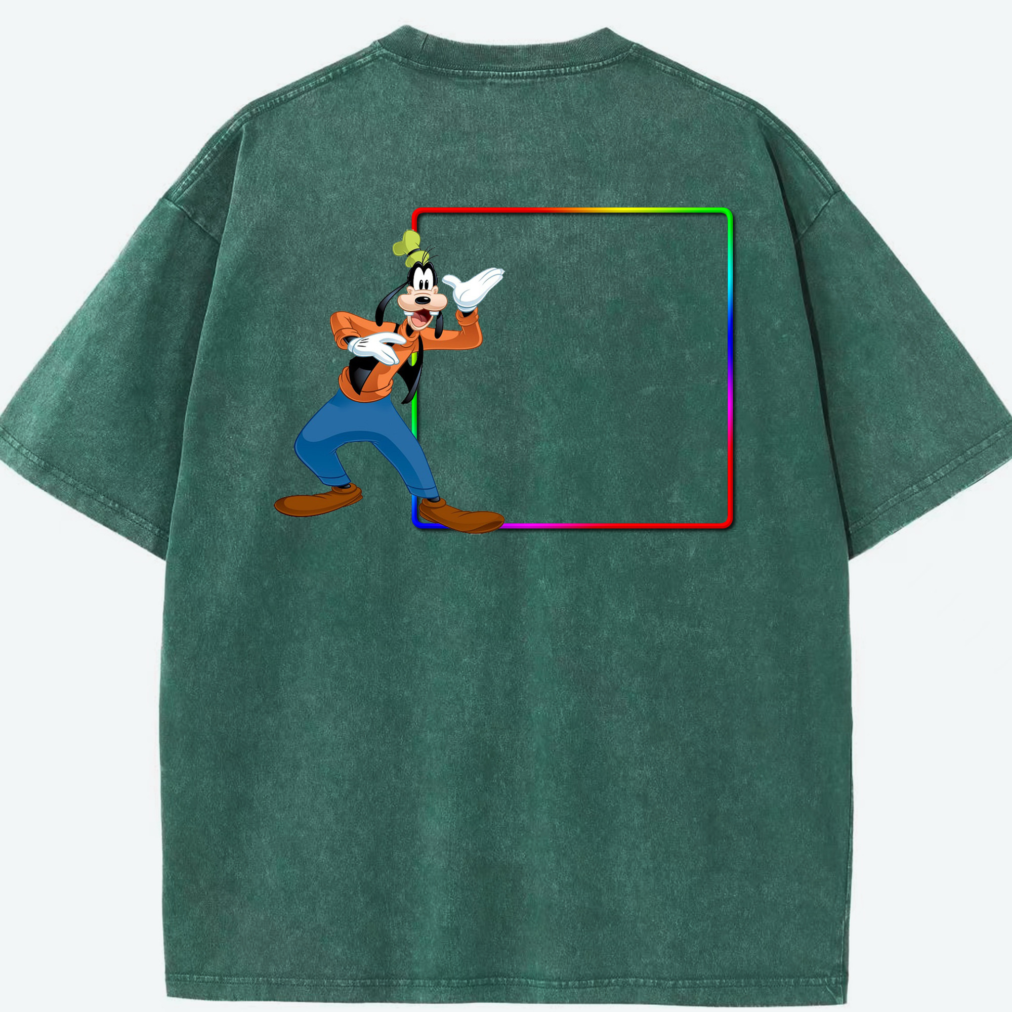 （画像用） ミッキーマウス Mickey Mouse 綿100% ヴィンテージ風 半袖Tシャツ（背面プリント）